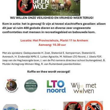 Woensdag 5 februari 2025 demonstratie in Arnhem